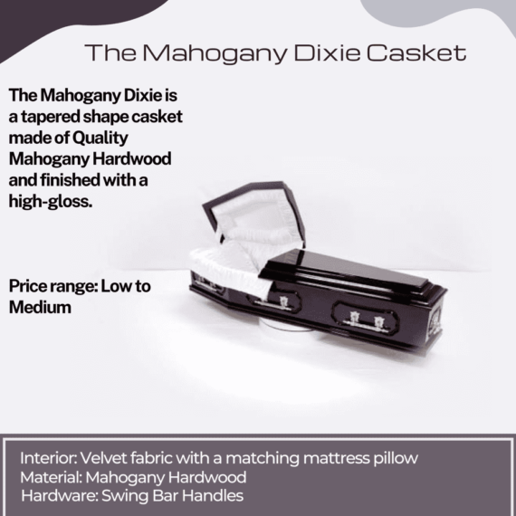 The Mahogany Dixie Casket